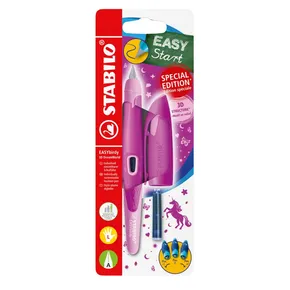 Ergonomické plniace pero pre ľavákov s hrotom A - STABILO EASYbirdy 3D DreamWorld, ružová